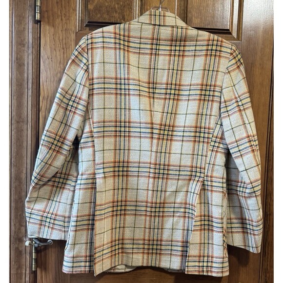 Vintage tailored clothing by H.I.S plaid blazer mens 1970s size 36R - Picture 2 of 11